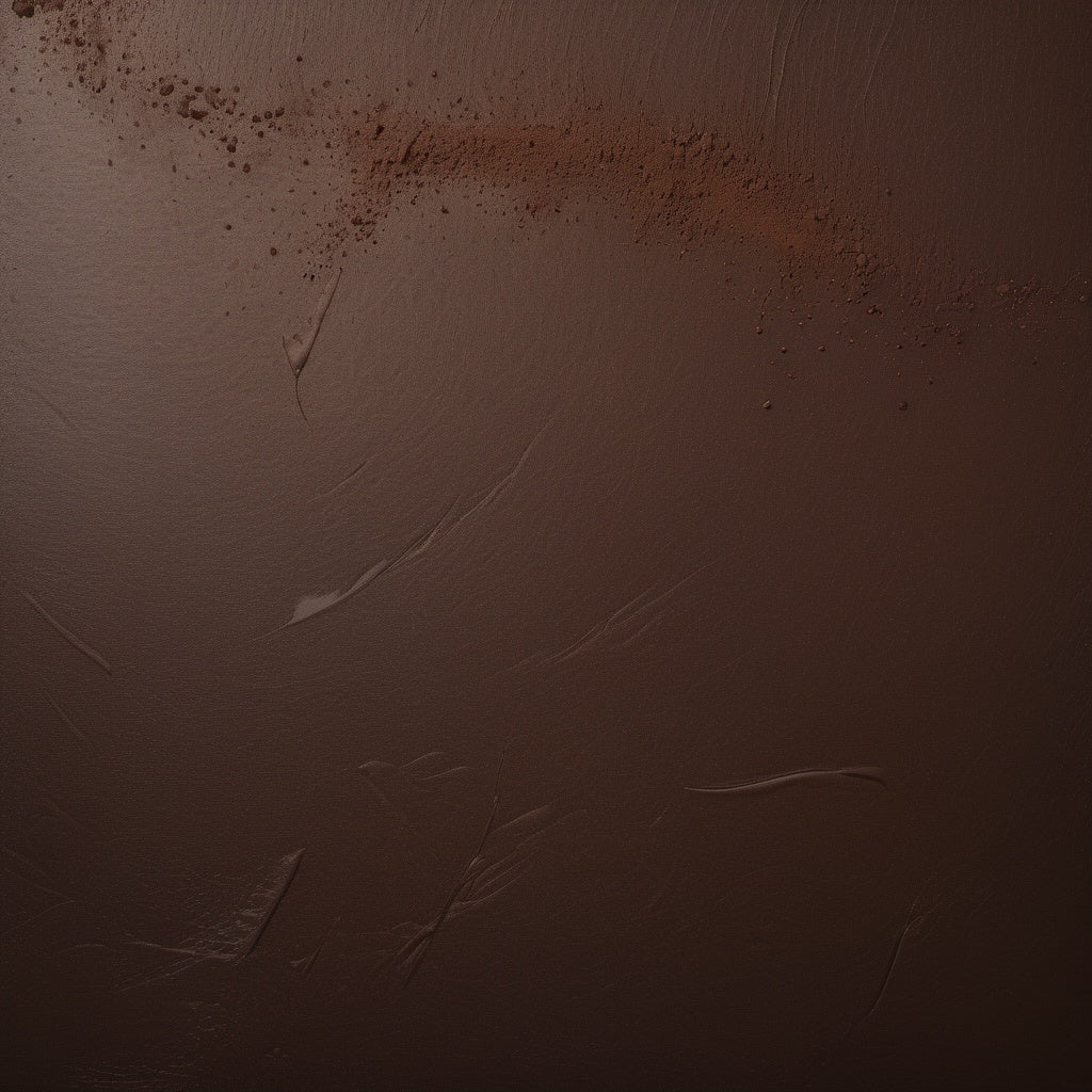 Premium AI generated plain background featuring an understated fine chocolate texture in deep brown tones Ideal for upscale food brands and digital marketers looking to add a touch of sophistication to their content