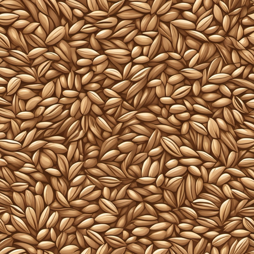 Premium AI generated plain background featuring an elegant toasted grains texture in warm beige tones Ideal for food brands and restaurants to add a natural and refined look to their digital marketing content