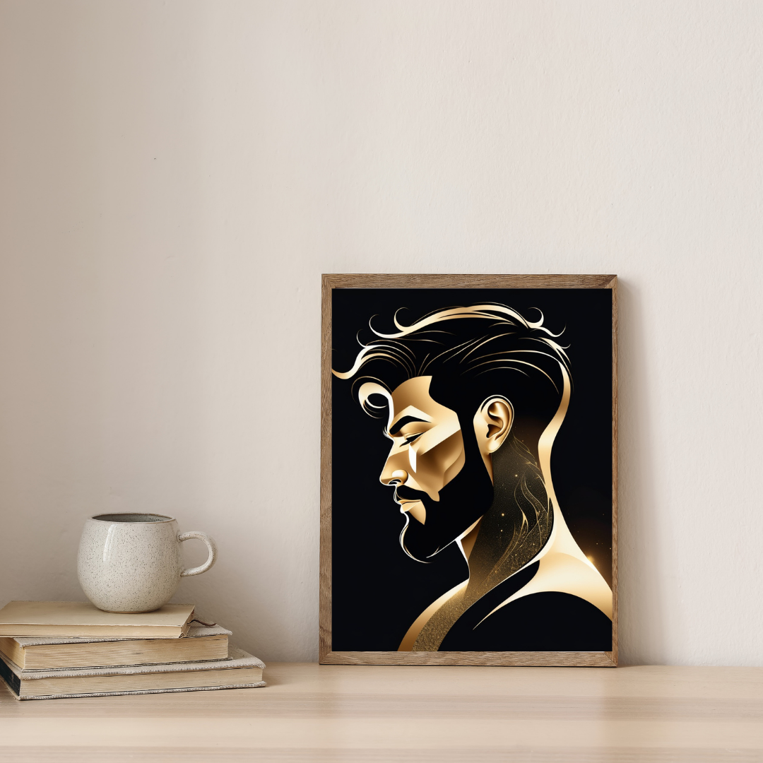 Abstract Black and Gold Woman Portrait Collection -Bundle -LIMITED TIME OFFER