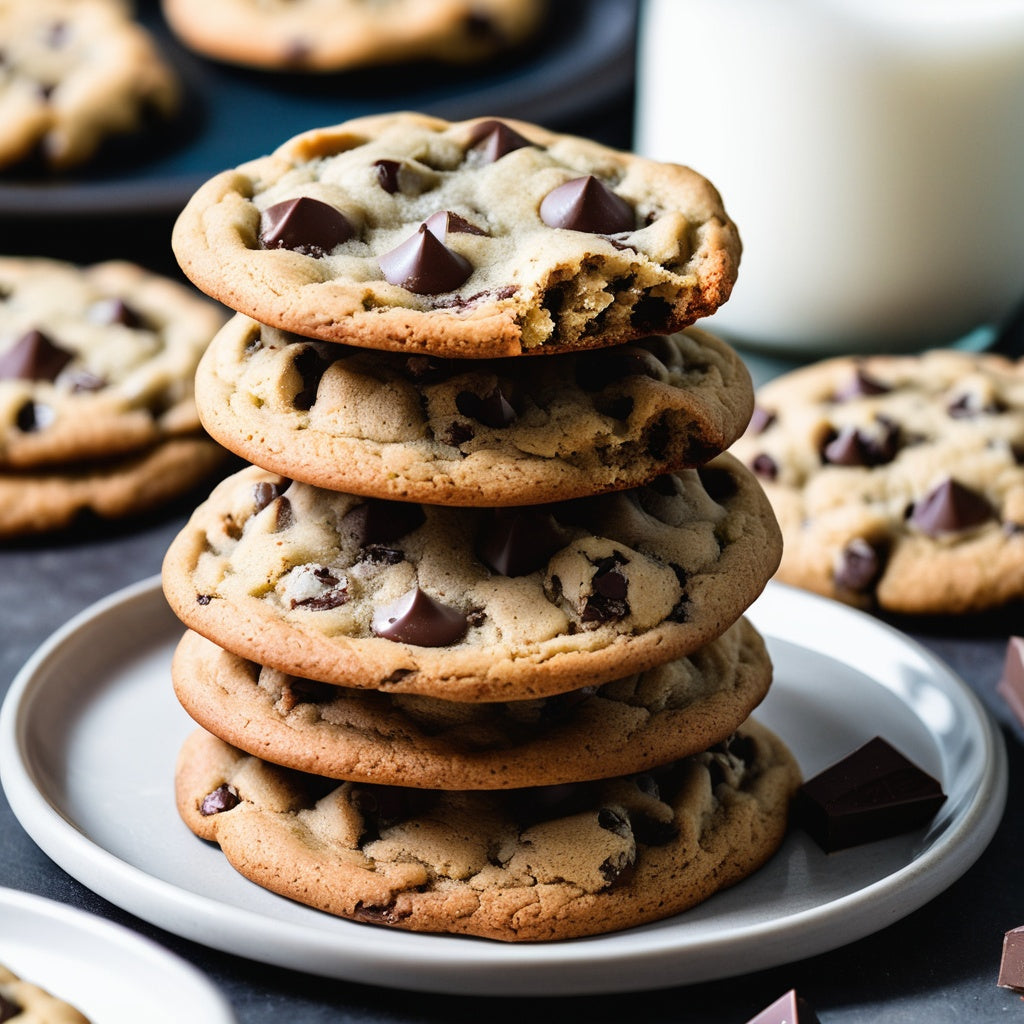 Chocolate chip cookies with gooey chocolate chips