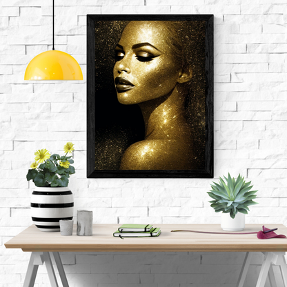 Abstract Black and Gold Woman Portrait Collection -Bundle -LIMITED TIME OFFER