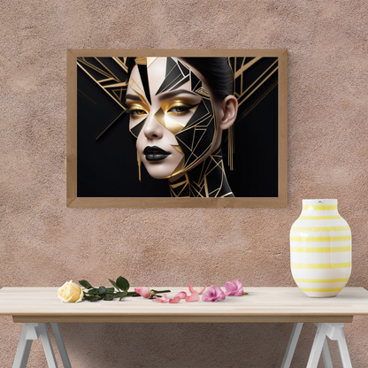 Abstract Black and Gold Woman Portrait Collection -Bundle -LIMITED TIME OFFER