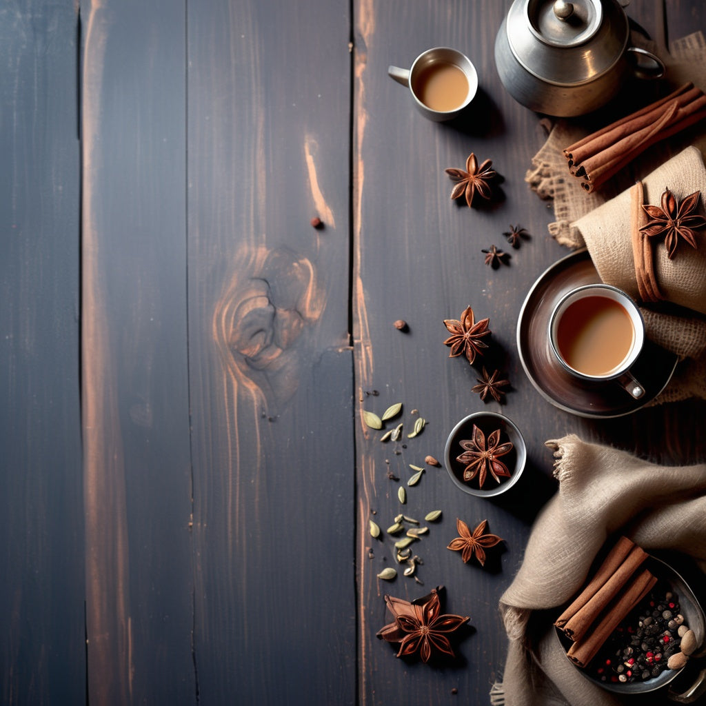 Hot Masala Chai with Spices and Steaming Aroma