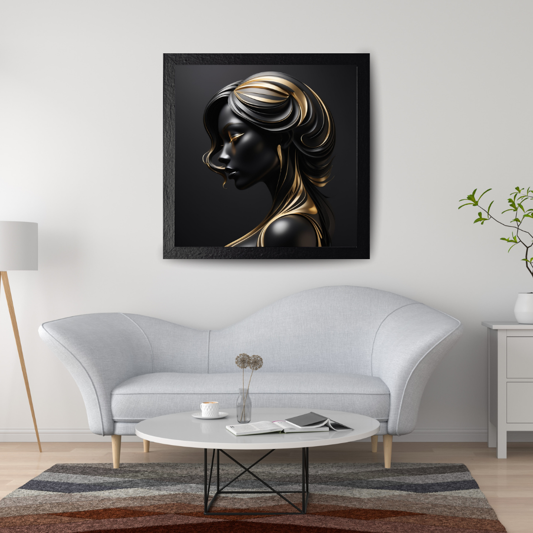 Abstract Black and Gold Woman Portrait Collection -Bundle -LIMITED TIME OFFER