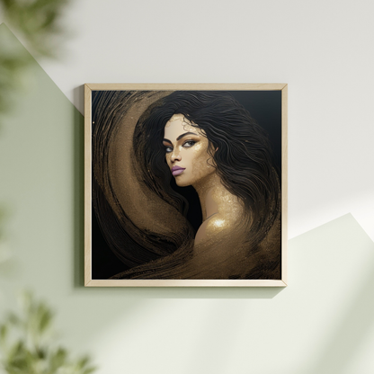 Abstract Black and Gold Woman Portrait Collection -Bundle -LIMITED TIME OFFER