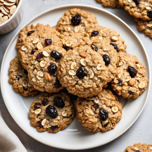 Oatmeal cookies with raisins and nuts