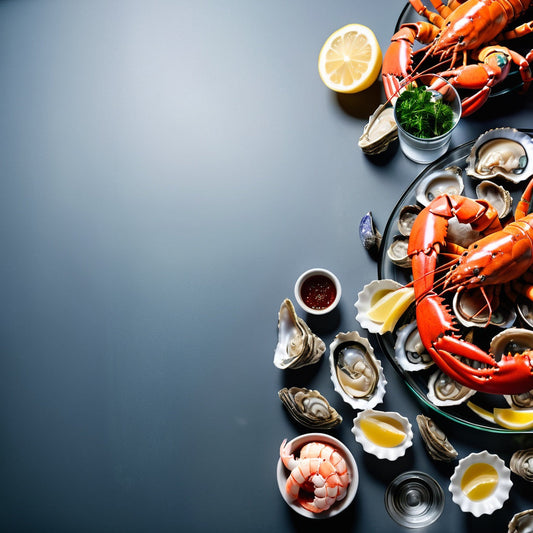 Fresh Seafood Platter with Lobster, Crab Legs, Oysters, and Shrimp