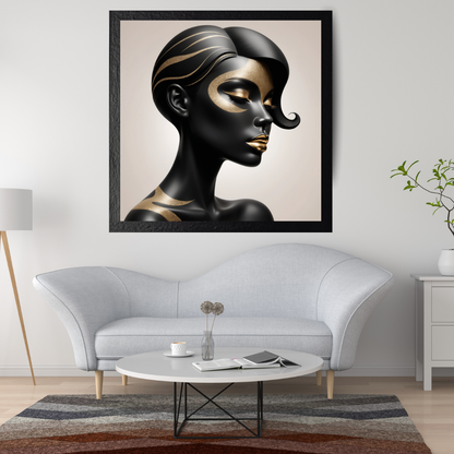 Abstract Black and Gold Woman Portrait Collection -Bundle -LIMITED TIME OFFER